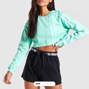Gymshark Mint 24/7 cropped sweater